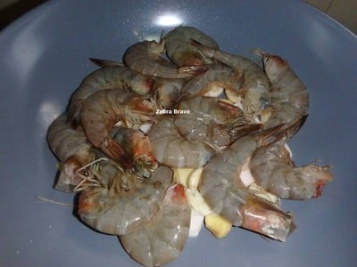 วิธีทำ กุ้งอบวุ้นเส้นในกระทะ