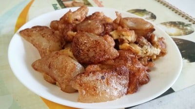 ขนมเข่งชุปไข่ทอด