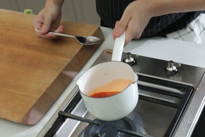 วิธีทำ ข้าวไข่ข้นกุ้งซอสกิมจิ