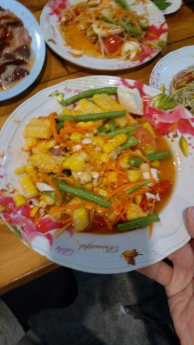 ตำข้าวโพดไข่เค็ม