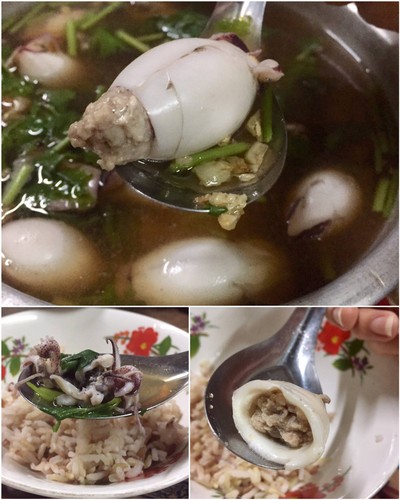 วิธีทำ ปลาหมึกยัดไส้ทะลัก วิธีทำ ปลาหมึกยัดไส้ทะลัก