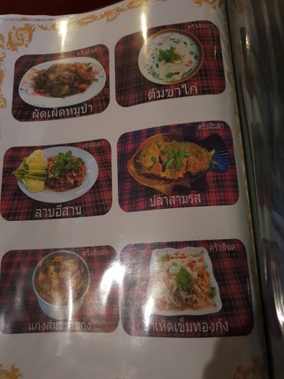 ป้ายราคาหรือสมุดเมนู