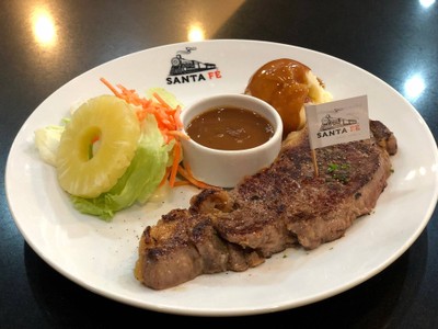 สเต็กโคขุนนิวซีเเลนด์เซอร์ลอย + ชามะนาว