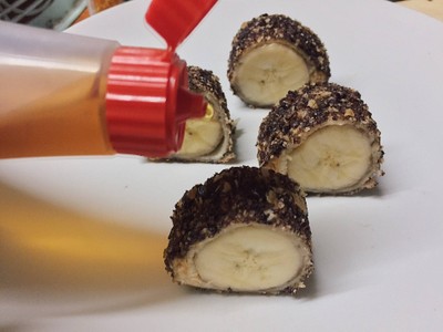 วิธีทำ กล้วยหอมทอด กราโนล่าไรซ์เบอร์รี่
