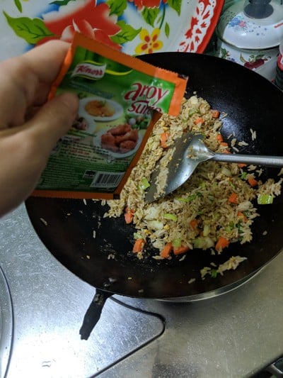 วิธีทำ ข้าวผัดมันปู