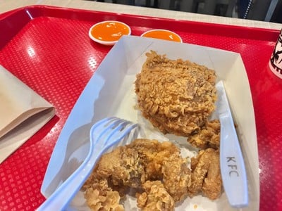 เมนูของร้าน KFC ตลาดเซฟวัน
