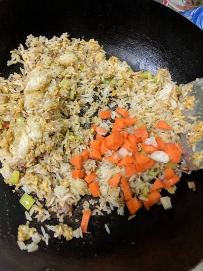 วิธีทำ ข้าวผัดมันปู