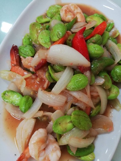 ผัดสะตอกุ้ง