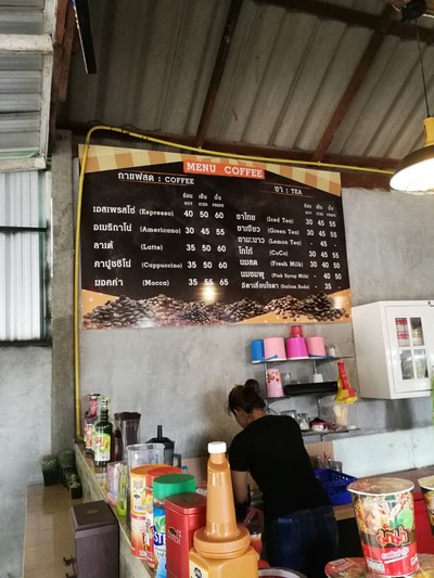 ป้ายราคาหรือสมุดเมนู