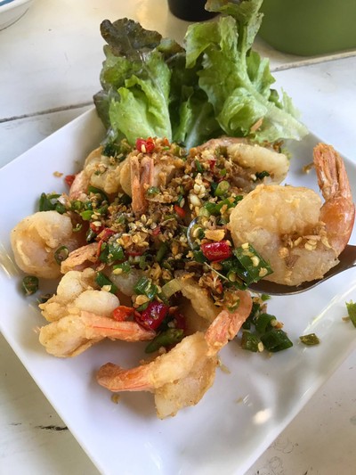 กุ้งคั่วพริกเกลือ
