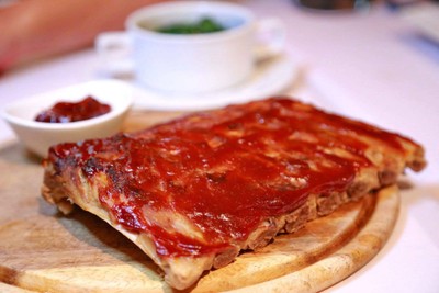 ซี่โครงหมู ซอสบาร์บีคิว