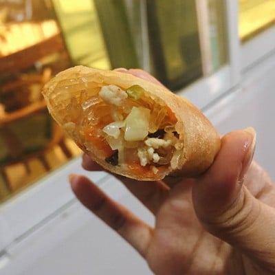 วิธีทำ ปอเปี๊ยะทอด สูตรเสริมโปรตีน