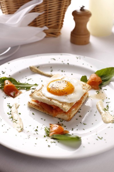 Goat Cheese Smocked Salmon toast