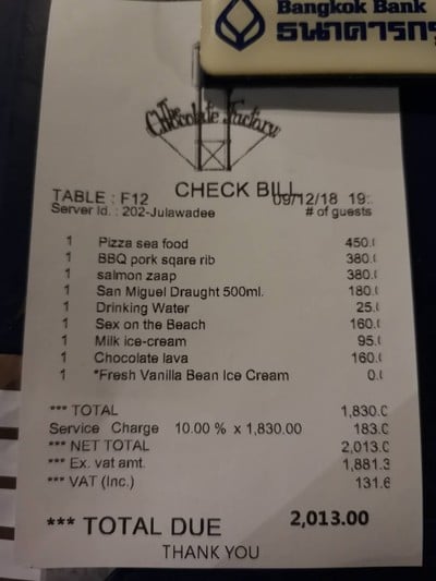 ป้ายราคาหรือสมุดเมนู