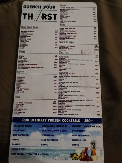 ป้ายราคาหรือสมุดเมนู