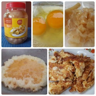 ไข่เจียวกระเทียมดอง