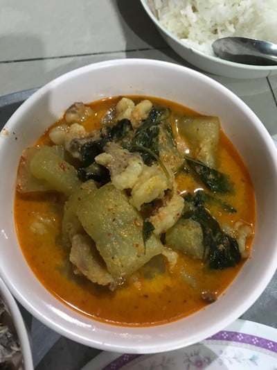 แกงไก่ ใส่ฟักเขียว