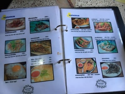 ป้ายราคาหรือสมุดเมนู