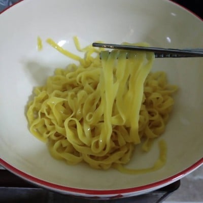 วิธีทำ หมี่เส้นแบนแห้ง วิธีทำ หมี่เส้นแบนแห้ง
