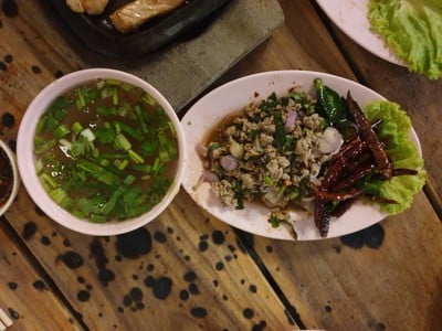 ลาบเป็ดพร้อมน้ำซุป