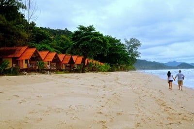บรรยากาศ หาดทรายขาว