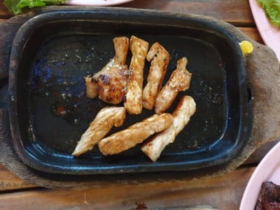หมูหมักกระทะร้อน