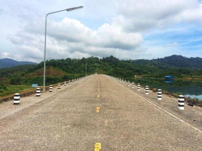 บรรยากาศ อ่างเก็บน้ำหาดส้มแป้น