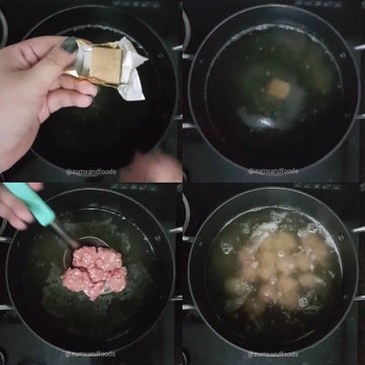 วิธีทำ แกงจืดตำลึงเต้าหู้หมูสับ วิธีทำ แกงจืดตำลึงเต้าหู้หมูสับ
