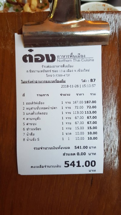 ป้ายราคาหรือสมุดเมนู