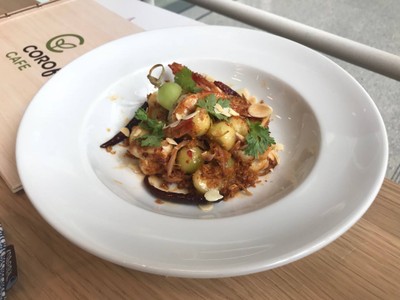 Grilled Shrimp Tomi Melon Thai Salad