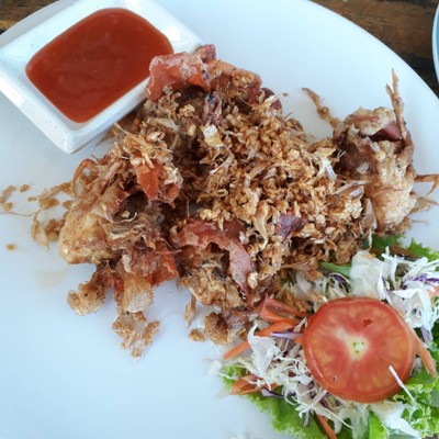 ปูนิ่มทอดกระเทียม