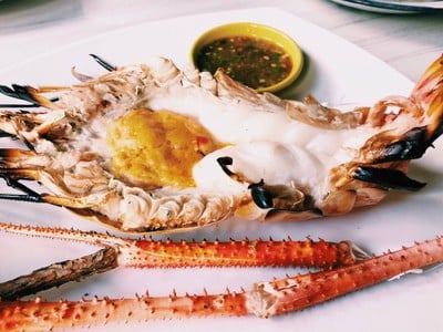 กุ้งใหญ่เผา