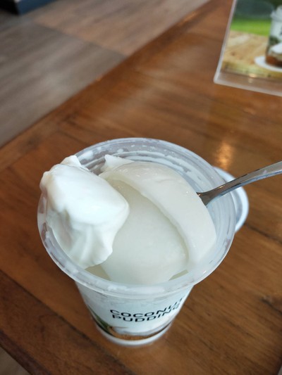 พุดดิ้งมะพร้าวอ่อน