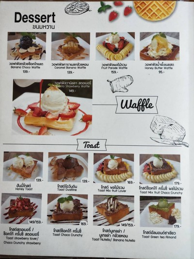 ป้ายราคาหรือสมุดเมนู