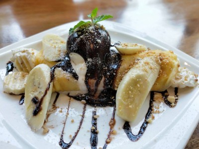 เครปช็อคโกแลตกล้วยหอม