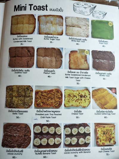 ป้ายราคาหรือสมุดเมนู