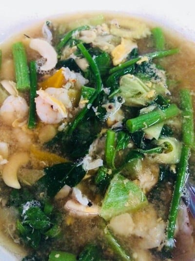 แกงเลียงกุ้งสด