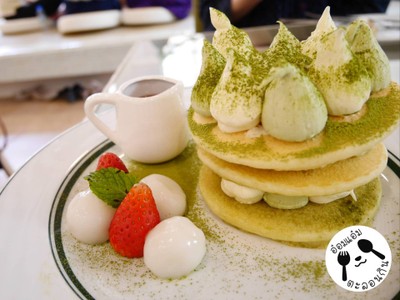 Matcha Tisamisu Pancakes