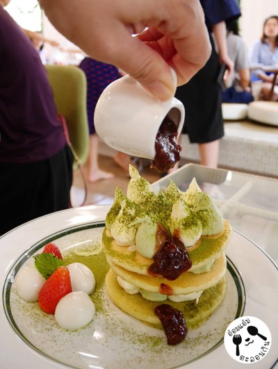 Matcha Tisamisu Pancakes