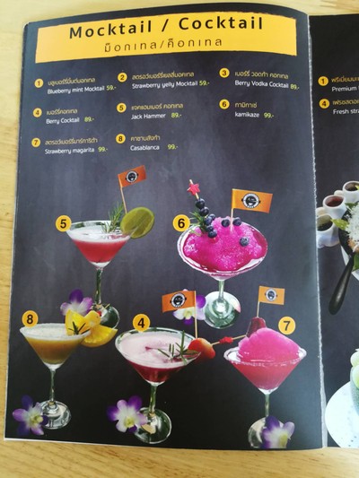 ป้ายราคาหรือสมุดเมนู