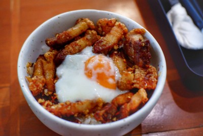 Spicy crispy pork with mala