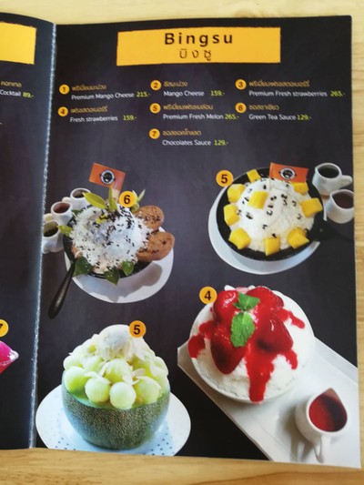 ป้ายราคาหรือสมุดเมนู