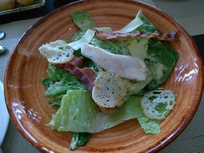 Proper Chicken Confit and Bacon Caesar Salad