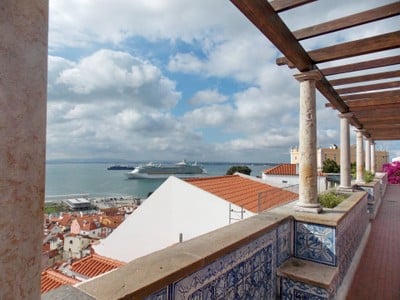 ทิวทัศน์ฝั่งตะวันตกของ Alfama