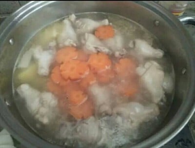 วิธีทำ ซุปไก่มันฝรั่ง