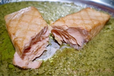 Grilled Tasmanian Salmon Steak