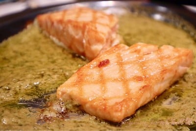 Grilled Tasmanian Salmon Steak