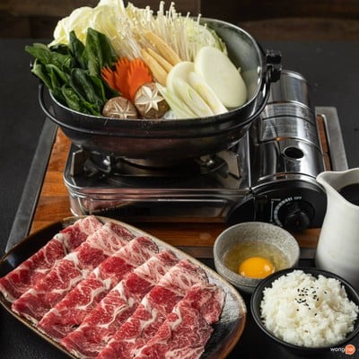 เมนูของร้าน Donabe Sukiyaki Shabushabu & Yakiniku RCA