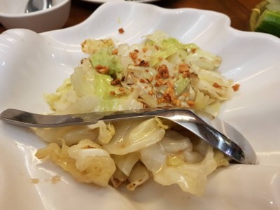 กะหล่ำปลีผัดน้ำปลา