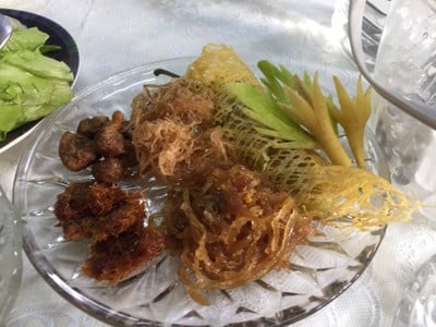 เมนูของร้าน ข้าวแช่ บ้านวรรณโกวิท